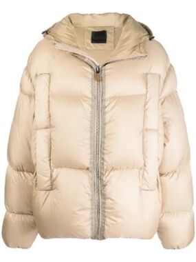 FW2021 Givenchy Ultra Puffer Bomber Beige Jacket By Matthew Williams (L/XL)